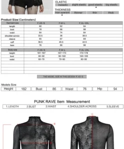 Punk Rave Syble Top - Black 21 Punk Rave Syble Top - Black