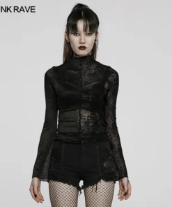 Punk Rave Syble Top - Black 17 Punk Rave Syble Top - Black