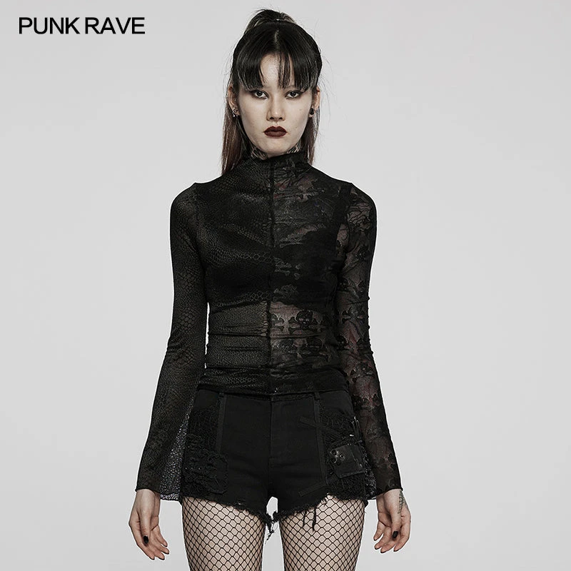 Punk Rave Syble Top - Black 6 Punk Rave Syble Top - Black