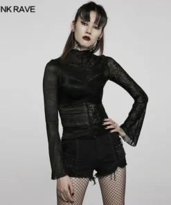 Punk Rave Syble Top - Black 16 Punk Rave Syble Top - Black