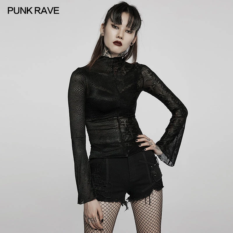 Punk Rave Syble Top - Black 5 Punk Rave Syble Top - Black