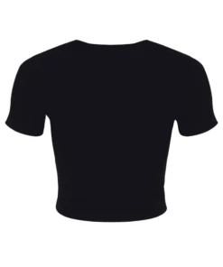 Grindstore Sorry I'm Late Cropped T-Shirt