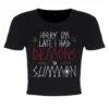 Grindstore Sorry I'm Late Cropped T-Shirt
