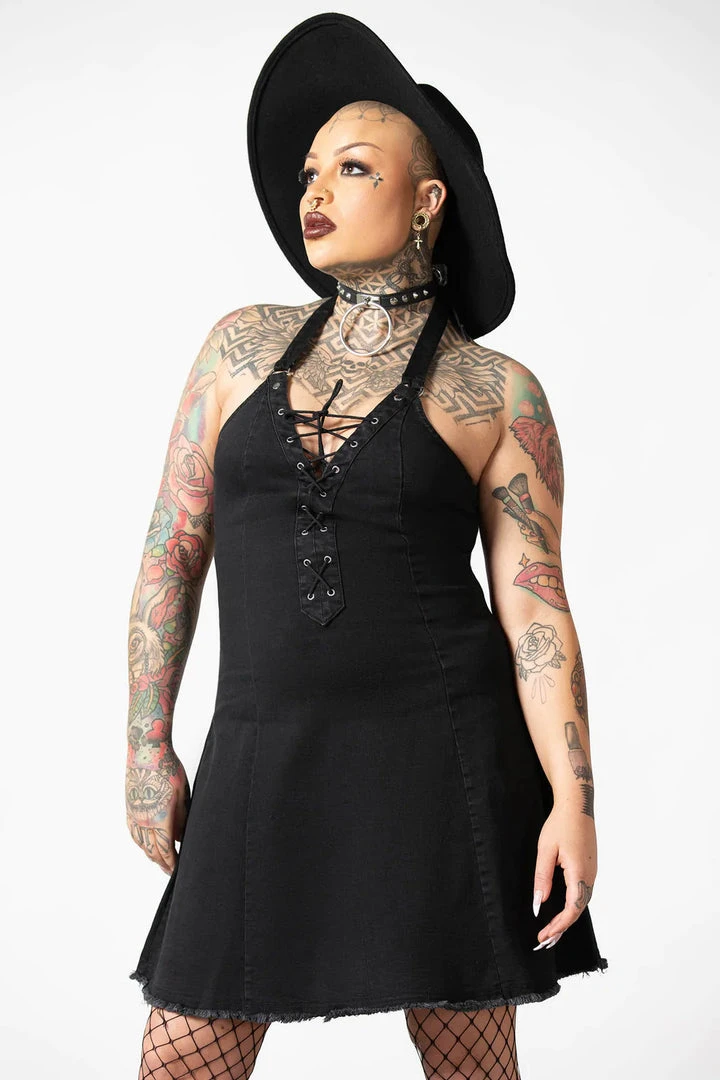 New Arrivals Killstar Subzero Halter Dress 3 New Arrivals Killstar Subzero Halter Dress