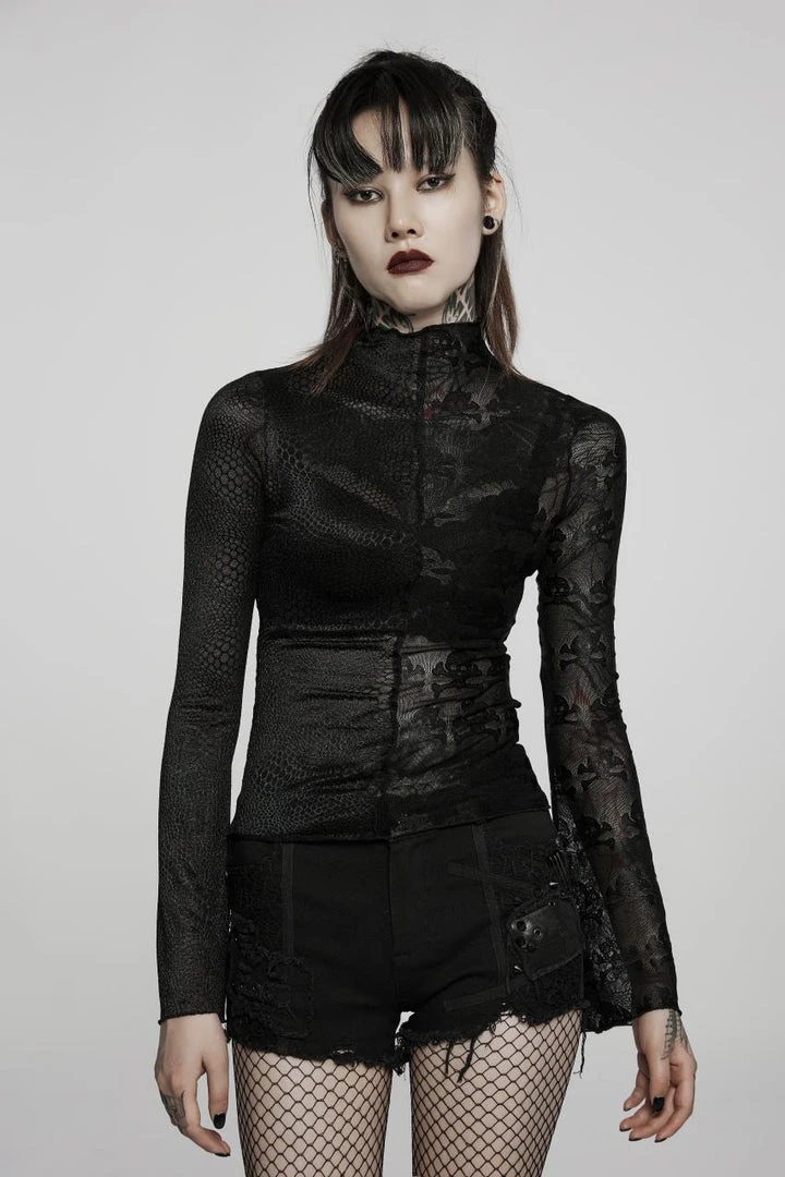 Punk Rave Syble Top - Black 3 Punk Rave Syble Top - Black