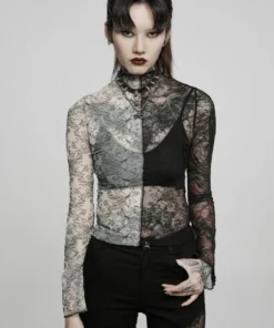 New Arrivals Punk Rave Syble Top - Black & White