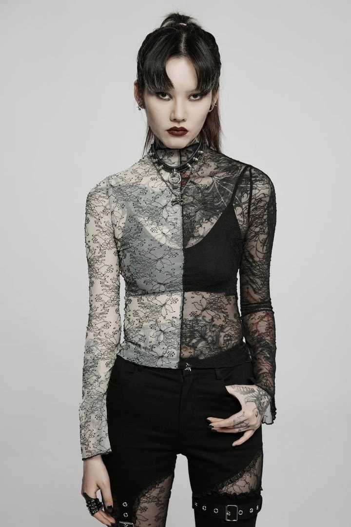 New Arrivals Punk Rave Syble Top - Black & White 4 New Arrivals Punk Rave Syble Top - Black & White