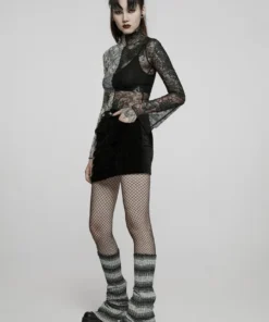 New Arrivals Punk Rave Syble Top - Black & White 19 New Arrivals Punk Rave Syble Top - Black & White