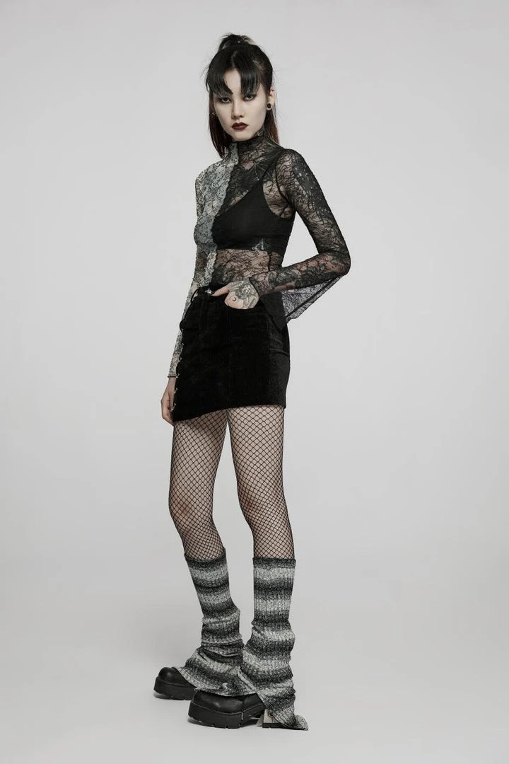 New Arrivals Punk Rave Syble Top - Black & White 6 New Arrivals Punk Rave Syble Top - Black & White