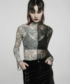 New Arrivals Punk Rave Syble Top - Black & White