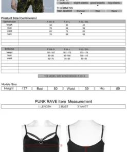 Punk Rave Edana Vest Top Ladies