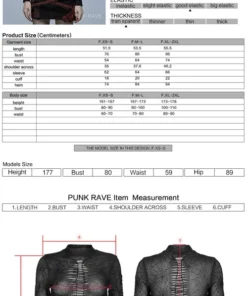 Ladies Punk Rave Naenia Shirt Black 21 Ladies Punk Rave Naenia Shirt Black