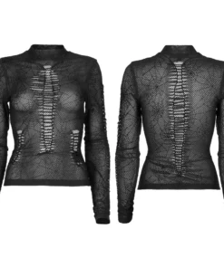 Ladies Punk Rave Naenia Shirt Black 16 Ladies Punk Rave Naenia Shirt Black