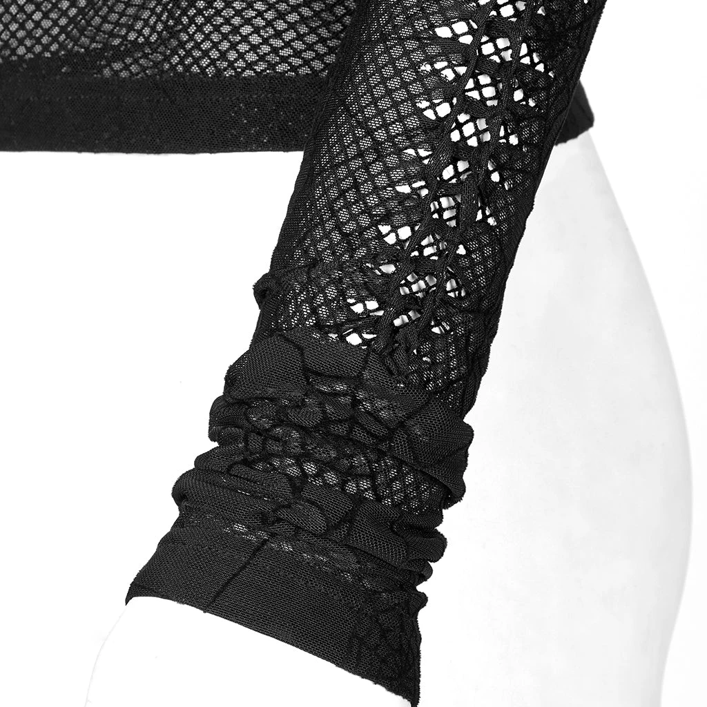 Ladies Punk Rave Naenia Shirt Black 10 Ladies Punk Rave Naenia Shirt Black