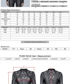 Punk Rave Inclementia Top Black / Gray Ladies