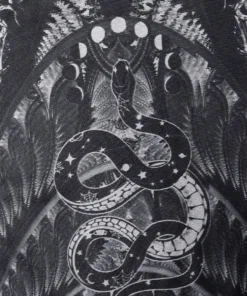 Punk Rave Inclementia Top Black / Gray Ladies