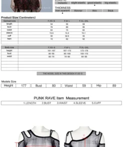 Ladies Punk Rave Plaid Punk Top Black 16 Ladies Punk Rave Plaid Punk Top Black