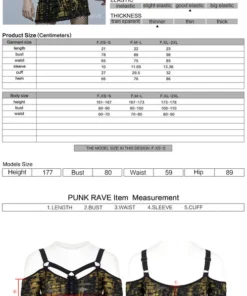 Punk Rave Elantra Top Black / Yellow