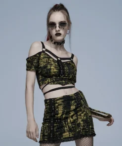 Punk Rave Elantra Top Black / Yellow