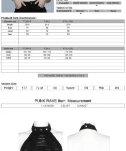 Ladies Punk Rave Jocasta Vest Black 21 Ladies Punk Rave Jocasta Vest Black