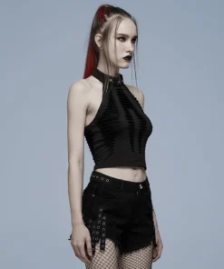Ladies Punk Rave Jocasta Vest Black 14 Ladies Punk Rave Jocasta Vest Black