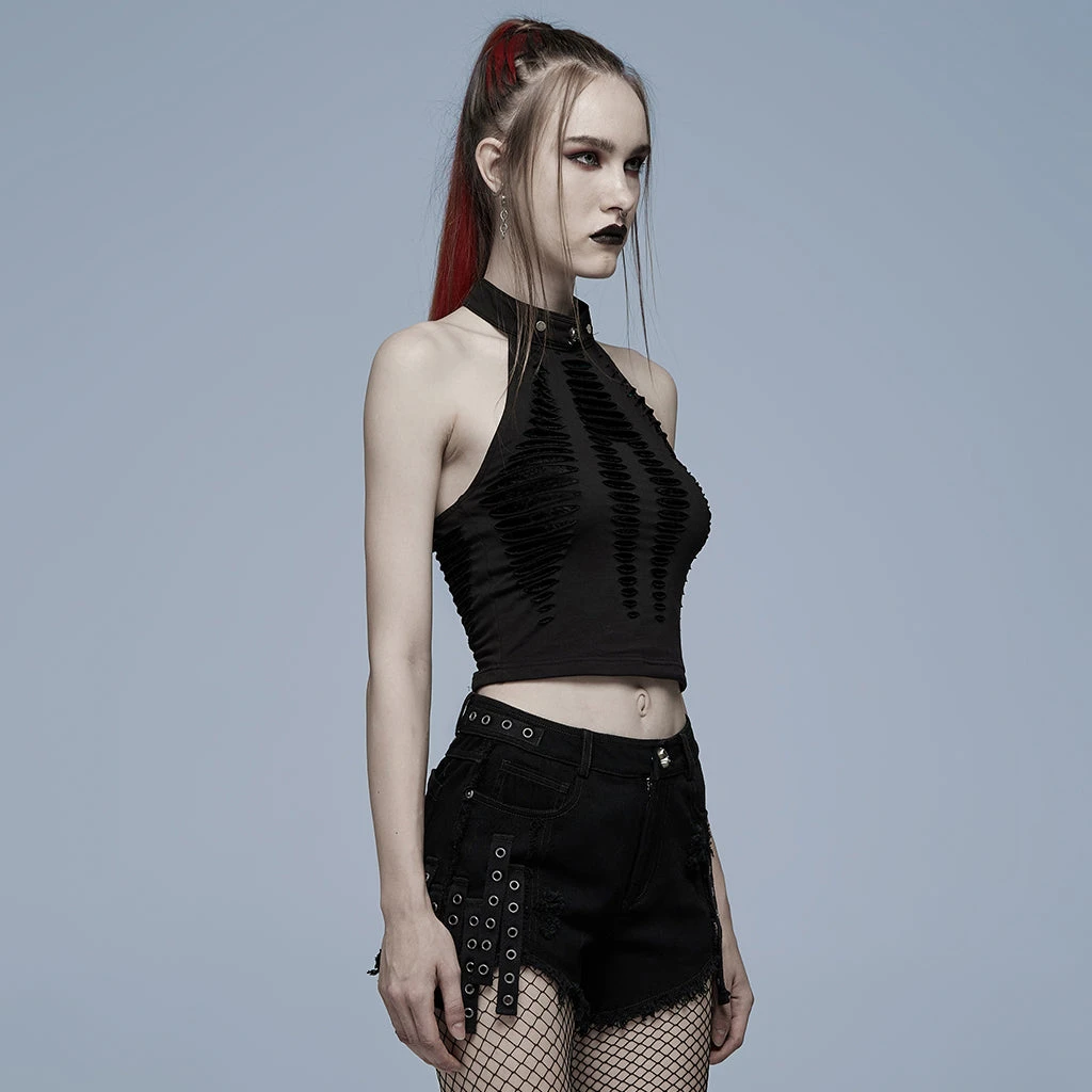 Ladies Punk Rave Jocasta Vest Black 5 Ladies Punk Rave Jocasta Vest Black