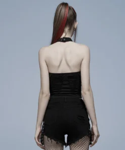 Ladies Punk Rave Jocasta Vest Black 15 Ladies Punk Rave Jocasta Vest Black