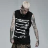 Punk Rave Skeletal Bones Sleeveless T-Shirt