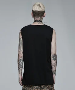 Punk Rave Skeletal Bones Sleeveless T-Shirt 15 Punk Rave Skeletal Bones Sleeveless T-Shirt