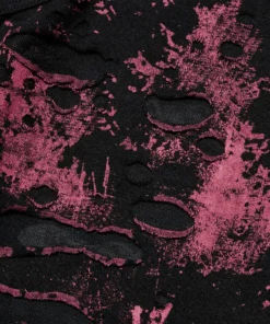 Punk Rave Vesper Sleeveless T-Shirt Black / Red