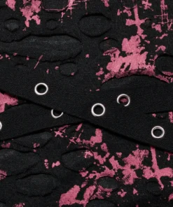 Punk Rave Vesper Sleeveless T-Shirt Black / Red