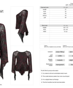 Punk Rave Blazed Mesh Top 16 Punk Rave Blazed Mesh Top