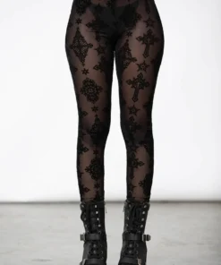 Ladies Killstar Tayana Mesh Leggings