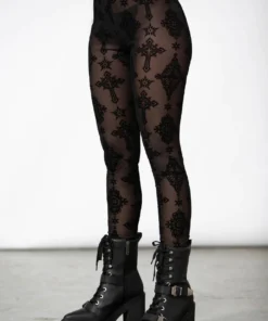 Ladies Killstar Tayana Mesh Leggings