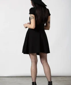 Ladies Killstar Tied Up Skater Dress 14 Ladies Killstar Tied Up Skater Dress
