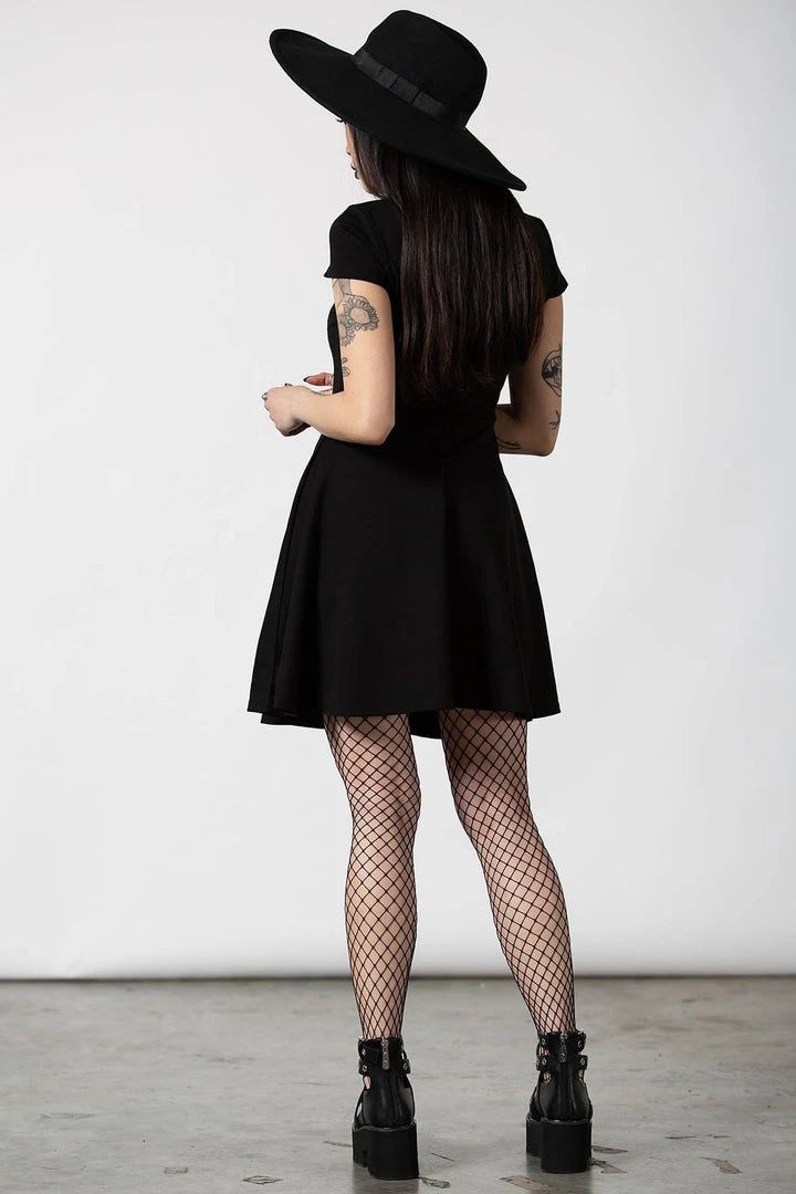 Ladies Killstar Tied Up Skater Dress 7 Ladies Killstar Tied Up Skater Dress