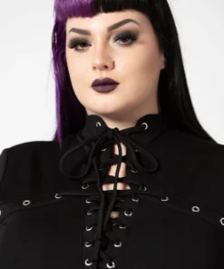 Ladies Killstar Tied Up Skater Dress 16 Ladies Killstar Tied Up Skater Dress