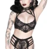 Killstar Tortured Souls Lace Bra Black Accessories 1 Killstar Tortured Souls Lace Bra Black Accessories