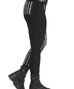 Banned Apparel Banned Spooky Night Walks Half And Half Trousers