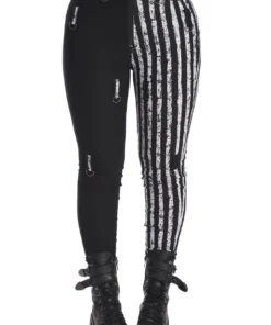 Banned Apparel Banned Spooky Night Walks Half And Half Trousers