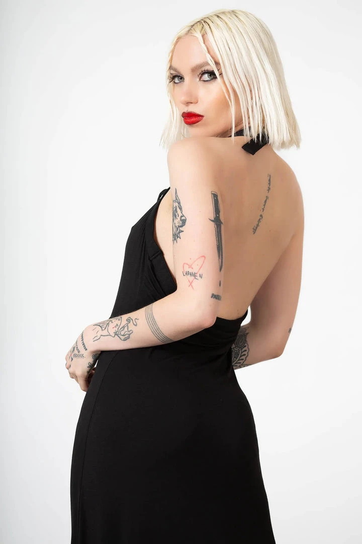 Killstar Tristania Maxi Halter Dress 11 Killstar Tristania Maxi Halter Dress