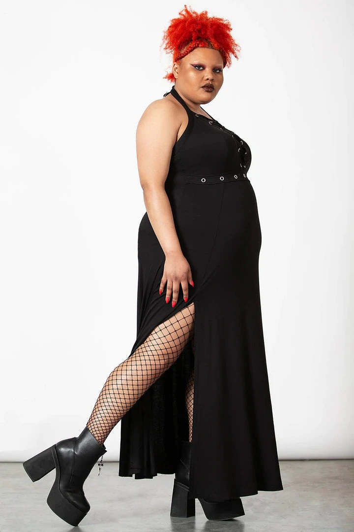 Killstar Tristania Maxi Halter Dress 12 Killstar Tristania Maxi Halter Dress