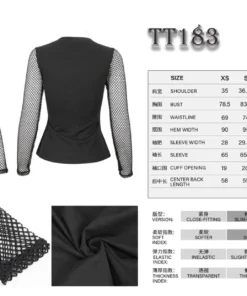 Ladies Devil Fashion Athena Long Sleeve Fishnet Top 18 Ladies Devil Fashion Athena Long Sleeve Fishnet Top