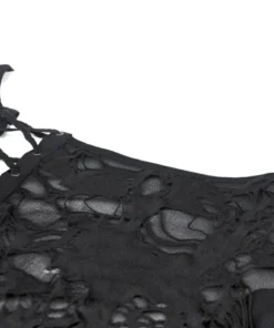 Ladies Dark In Love Nova Distressed Skull Top