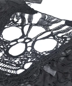 Ladies Dark In Love Nova Distressed Skull Top