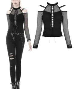 Dark In Love Sarai Cold Shoulder Top Ladies