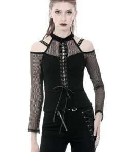 Dark In Love Sarai Cold Shoulder Top Ladies 18 Dark In Love Sarai Cold Shoulder Top Ladies