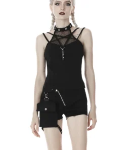 Ladies Dark In Love Enya Pentagram Top