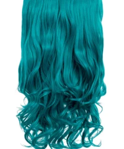 Gothic Attitude New Arrivals Teal Blue Curly 20" Weft Hair Extensions