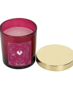 Gothic Gifts The Lovers Red Rose Tarot Candle